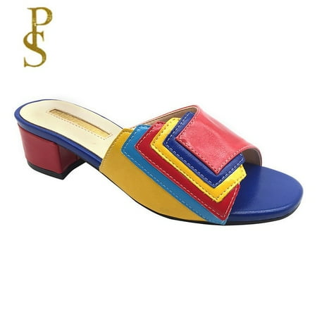 

FABIO PENNY Hot Selling Fashionable and Delicate Patchwork Multi Color Ladies Slippers Women s Slippers Nigeria Style Women Shoe