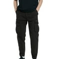 thumbnail image 6 of Mens Plus Size Casual Pants Relaxed Fits Side Pockets Small Feet Tight Fitting Pants Full Length Pants Clearance Under 5$!, 6 of 8