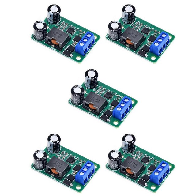 5PCS Adjustment Step Down Power Supply Module 24V 12V to 5V 5A 5A Output Small Size for Electronic Projects