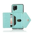 thumbnail image 5 of Wallet Case for Galaxy A22 5G, Detachable Crossbody Lanyard Strap PU Leather+Soft TPU Bumper Magnetic Clasp Back Flip Credit Card Slots Kickstand Cover for Samsung Galaxy A22 5G, Mint, 5 of 9