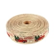 thumbnail image 1 of Matsuzay 1 rollo de cinta navideña para fiesta, Año Nuevo, decoración de árbol de Navidad, regalos impresos brillantes, embalaje DIY, cinta Kits de decoración para fiestas Naranja, 1 of 6