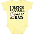 thumbnail image 3 of Inktastic I Watch Baseball with My Dad Boys or Girls Baby Bodysuit, 3 of 5