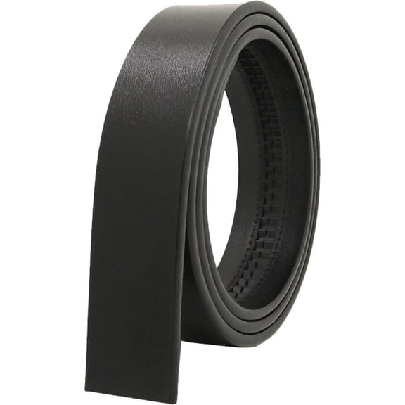 vlrwzc Men Leather Belt No Buckle Cow Leather Strap Formal Work Wear Belt Without Buckle Ratchet Waist Belt for Replacement