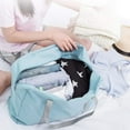 thumbnail image 3 of QDJZ Foldable Travel Duffel Bag Tote Carry-on Luggage Bag Large Capacity Waterproof Portable Storage Bag with Zipper, 3 of 11
