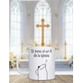 thumbnail image 3 of "Taza de cerámica 443 ml. diseño divertido si tomo el wifi de la iglesia  ¿estare tomando la señal de dios? regalo original", 3 of 4