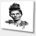 thumbnail image 2 of Double Exposure Woman With Hair - Portrait Canvas Art Print, 2 of 4