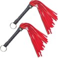 thumbnail image 1 of 2 piezas (negro rojo) látigo para montar látigo de cuero látigo de caballo látigo ecuestre al aire libre, látigo para montar a caballo para entrenamiento, 1 of 5