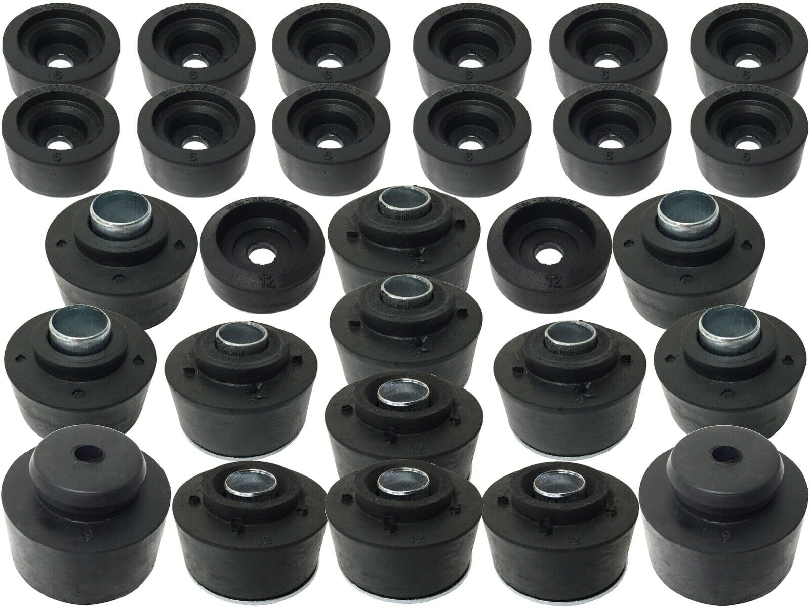 1973-1977 GM Subframe Body Mount Kit, Bushings ONLY - Walmart.com