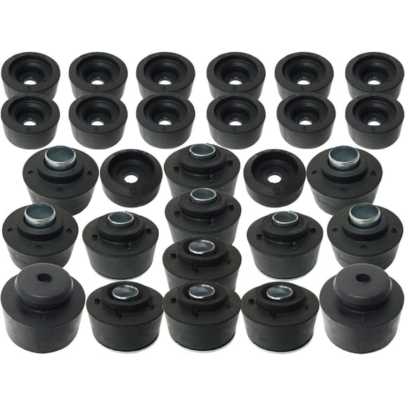 Auto Pro USA Body Mount OE Style Rubber Bushings Compatible with GM Passenger 1973-1977 BM1032