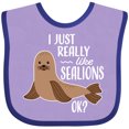 thumbnail image 3 of Inktastic I Just Really Like Sea Lions Ok Boys or Girls Baby Bib, 3 of 4