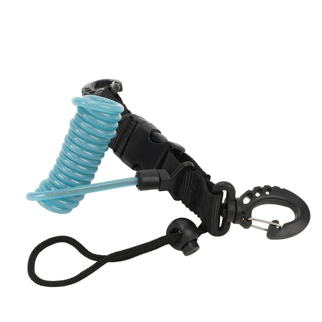 Cordete De Buceo, Cámara De Buceo Enrollado Camina De Liberación Rápida Anti -perdida Lanyard Con Hebilla De Liberación Rápida Para Asegurar Cámaras, Luces, Herramientas,