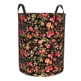 thumbnail image 2 of Balery Rose Flowers Round Laundry Basket with Handles Waterproof Freestanding Laundry Hamper for Clothes Toys in the Dorm and Family-Medium, 2 of 8