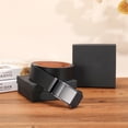 thumbnail image 4 of Falan Mule Belt for Men Genuine Leather Ratchet Men Belt with Automatic Click Buckle Dress Belt for Men with Gift Box, 4 of 9