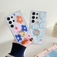 thumbnail image 5 of TECH CIRCLE For Galaxy S22 Case, 360 Rotating Ring Holder Kickstand Soft Slim Shockproof Protective TPU Girls Women Clear Cute Case for Samsung Galaxy S22 6.1" 2022,Cute Flower, 5 of 8