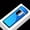 Blue, variant on FYROXIA Ultra-Slim Metallic Pocket Lighter - USB Powered Flameless Heating Element with Intelligent Touch Activation, Premium Gift for Commuters & Travelers