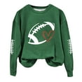 thumbnail image 2 of Frostluinai Game Day Football Sweatshirt Women Cute Graphic Pullover Tops Long SLeeve Crew Neck Sweat Shirts Casual Holiday T Shirts, 2 of 3