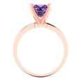 thumbnail image 4 of Clara Pucci 14K Rose Gold 1.5ct Alexandrite Solitaire Ring for Women, 4 of 8