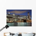 thumbnail image 1 of New York City Skyline- Wall Mural by Wallmonkeys Peel and Stick Graphic (48 in W x 32 in H) WM259572, 1 of 4