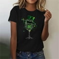 thumbnail image 2 of Mujeres Manga Corta de Verano Tops Impreso Sudadera Casual, Cuello Redondo Blusa Ligera para la Primavera Y el Verano, 2 of 4