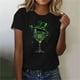thumbnail image 2 of Mujeres Manga Corta de Verano Tops Impreso Sudadera Casual, Cuello Redondo Blusa Ligera para la Primavera Y el Verano, 2 of 4