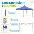 thumbnail image 2 of Carpa Toldo Plegable 3x3 Impermeable Retractil Jardin Onof Azul, 2 of 6