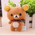 thumbnail image 3 of 1pcs Kawaii Standing 11CM Lover Rilakkuma Bear Plush Stuffed TOY Soft Figure DOLL Key Chain Design Pendant Charm TOY, 3 of 5