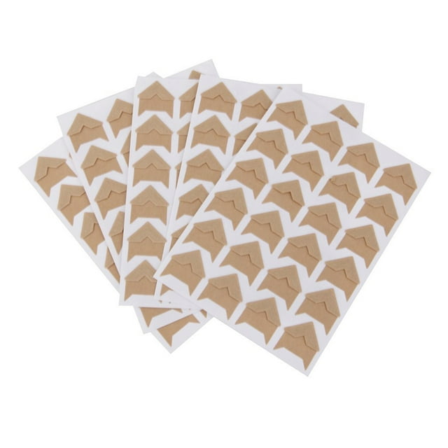10 Sheets Photo Mounting Corners Self-adhesive Paper Photo Corner Stickers DIY Picture Accessories for Diary Album