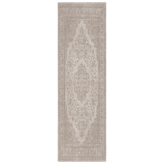 SAFAVIEH Classic Vintage Ivonette Oriental Cotton Runner Rug, Beige, 2'3" x 10'