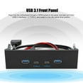 thumbnail image 1 of Panel frontal USB 31 panel frontal GEN2 de 80 cm/315 pulgadas panel frontal TYPE-C accesorios de escritorio negros para computadora PC, 1 of 8