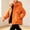 Orange, variant on Boys Hooded Jacket Winter Full Zip Padded Parka with Snap Storm Flap and Zipper Pockets Warm Insulated Coat for Kids School Travel Outdoor Play and Cold Weather Activities 9-10Years