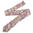 thumbnail image 2 of Cotton Silk Neckties for Men Skinny Neck Tie Printed Floral 02, 2 of 3