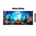 thumbnail image 2 of Halloween Garage Door Cover 16x7 FT - Spooky Outdoor Scary Decor Banner for Home, Yard, Party Wall, Window Indoor Holiday Decoration, 2 of 4