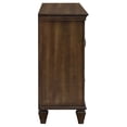 thumbnail image 4 of Wooden Dresser with 5 Drawers and Louvered Side Door Cabinets, Brown, 4 of 6