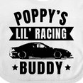 thumbnail image 4 of Inktastic Poppy's Lil' Racing Buddy with Car Silhouette Boys or Girls Baby Bib, 4 of 4