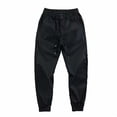 thumbnail image 4 of Bosfbaoi Plus Size Pants For Men Tapered Jogger Pants Mens Casual Pants Drawstring Elastic Waist Trousers, 4 of 9