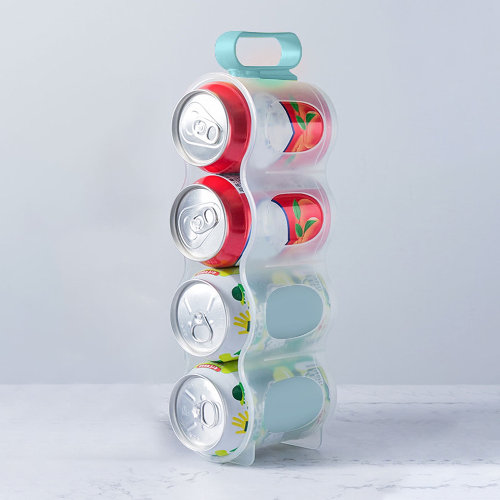 JeashCHAT Soda Can Organizer Portable Can Storage Rack For Refrigerator