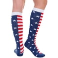 thumbnail image 3 of Angelina Patriotic USA Flag Knee-High Socks (3-Pairs), 3 of 5