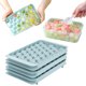 thumbnail image 1 of paquetes de bandejas pequeñas para cubitos de hielo, mini bandeja circular para cubitos de hielo, molde redondo para hacer bolas de hielo con contenedor con tapa, 132 piezas de cubitos de hielo para, 1 of 8