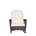 thumbnail image 6 of Outdoor Wicker Rocking Chair With Thick Cushion And Wide Seat Comfortable Patio Rattan Rocker For Garden Relaxation, 6 of 6