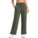 thumbnail image 1 of Pantalones Largos para las Mujeres Pantalones de Invierno Cálidos Upf 50 + Cintura Elástica Cordón Bolsillos Laterales Pierna Recta Hendidura Lateral, 1 of 9