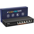 thumbnail image 1 of Conmutador Ethernet YuanLey de 6 puertos y 10 Gb no gestionado con 2 conectores RJ45 de 10 GbE, 1 of 7