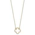 thumbnail image 2 of Primal Gold 14 Karat Yellow Gold Small necklace Quatrefoil Design Necklace, 2 of 3