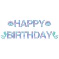 thumbnail image 2 of Sparkle Mermaid Birthday Banner,Mermaid Banner,Mermaid Party Supplies,Little Mermaid Birthday Decoration for Girls,Boys,Kids, 2 of 4