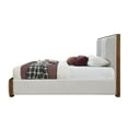 thumbnail image 3 of Acme Kaleea Ek Bed, Light Gray Chenille & Walnut, 3 of 5