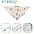 thumbnail image 6 of Dog Bandana 2 Pack,Beige Princess Flower Pattern Bandanas for Dogs,Cat Bandana,Small/ Large Dog Bandana 2 Size,Dog Bandanas, 6 of 6