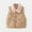 Khaki, variant on Liyamei Kids Toddler Boys Autumn Winter Jacket Sleeveless Zip UP Boys Coat Clothes Outwear Boys Snow Coat Size 18-24 Months