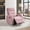 Pink, variant on 36" Velvet Upholstered Butacas Para Sala Couch, Comfy Small Chair with Swivel Rocker, Reading Nook Chair for Living Room Office, Pink