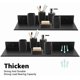 thumbnail image 3 of Bathroom Floating Wall Shelf Matte Aluminum Rectangular Shelf Ultra-Thin Heavy-Duty Wall Shelf Stylish Wall Mounted Storage Rack for Cosmetics Black (, 3 of 4