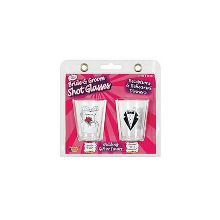 Bride and Groom 2 Shot Glasses 7858-02 EldoradoWalmart.com