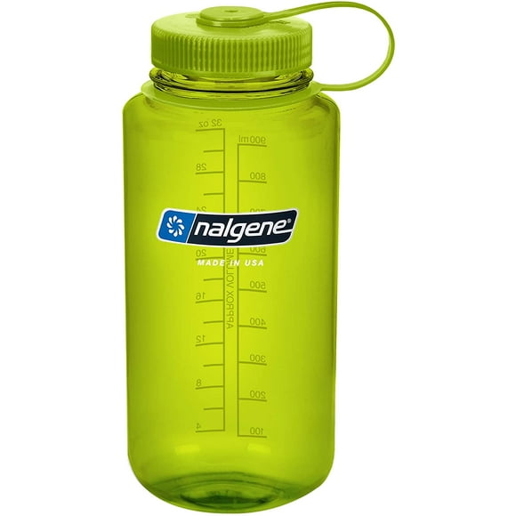 Nalgene Sustain Tritan BPA-Free Water Bottle Made with Material Derived from 50% Waste, 32 OZ, Wide Mouth,
